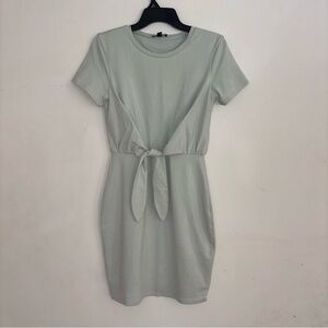 Express Mint Green Tie Front Mini Dress XS